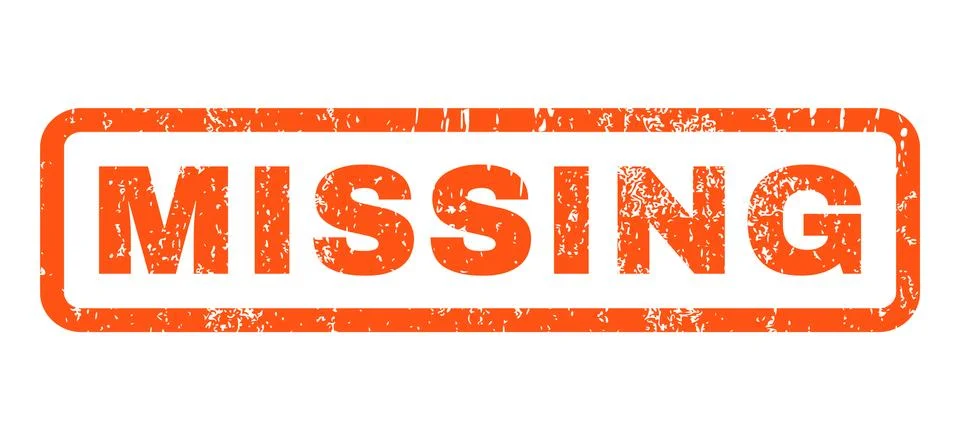 Missing Rubber Stamp Stock Illustration