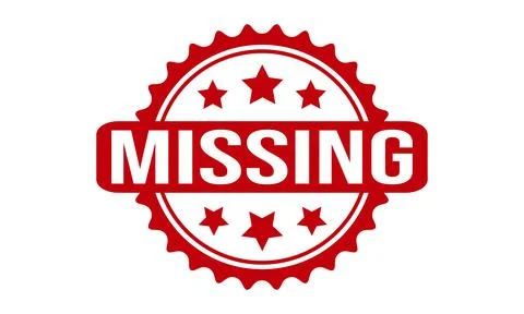 Missing Rubber Stamp Seal Vector Stock Illustration