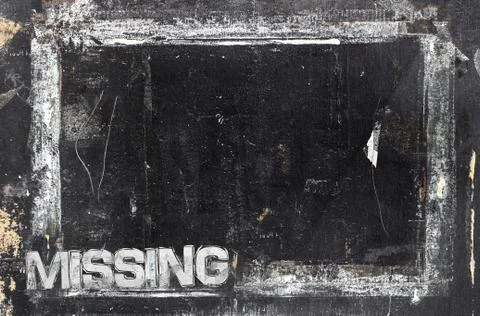 Missing sign template Stock Photos