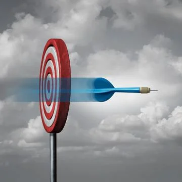 Missing The Target Stock Illustration