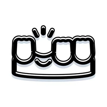 Missing tooth gap with healthy gum line イラスト素材