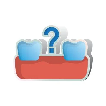 Missing Tooth On Gum 스톡 일러스트