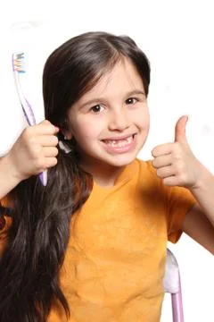 Missing two front teeth Stock Photos