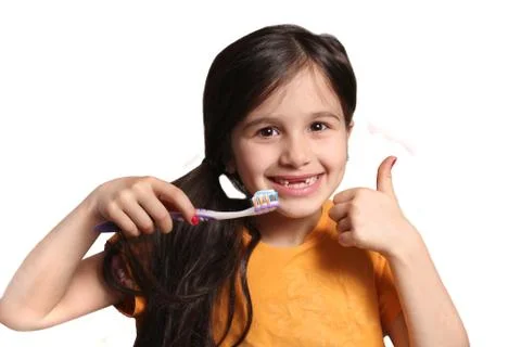 Missing two front teeth Foto stock