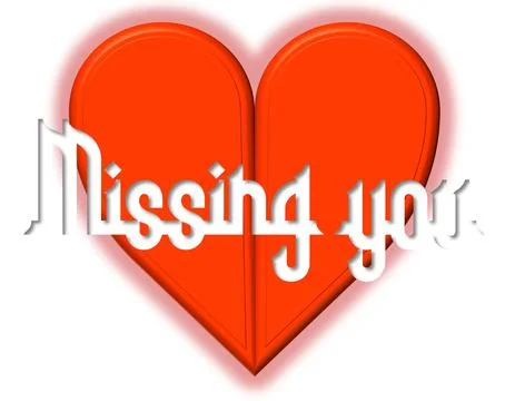 Missing you Stock Illustration