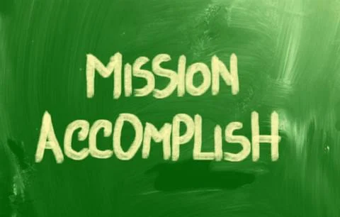 Mission Accomplish Concept Stock Illustration