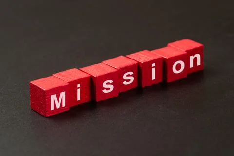 Mission Blocks on Dark Background Stock Photos