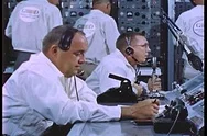 Mission Control At Nasa On The Mercury Project. Stock Footage