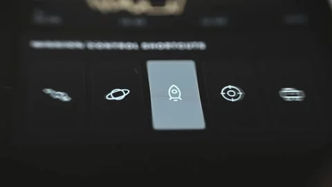 Mission Control Navigation Icon Panel Stock Footage 340556116