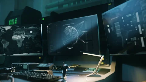 Mission detection spy system finds the exact location of the target sim card 스톡 동영상 252220206