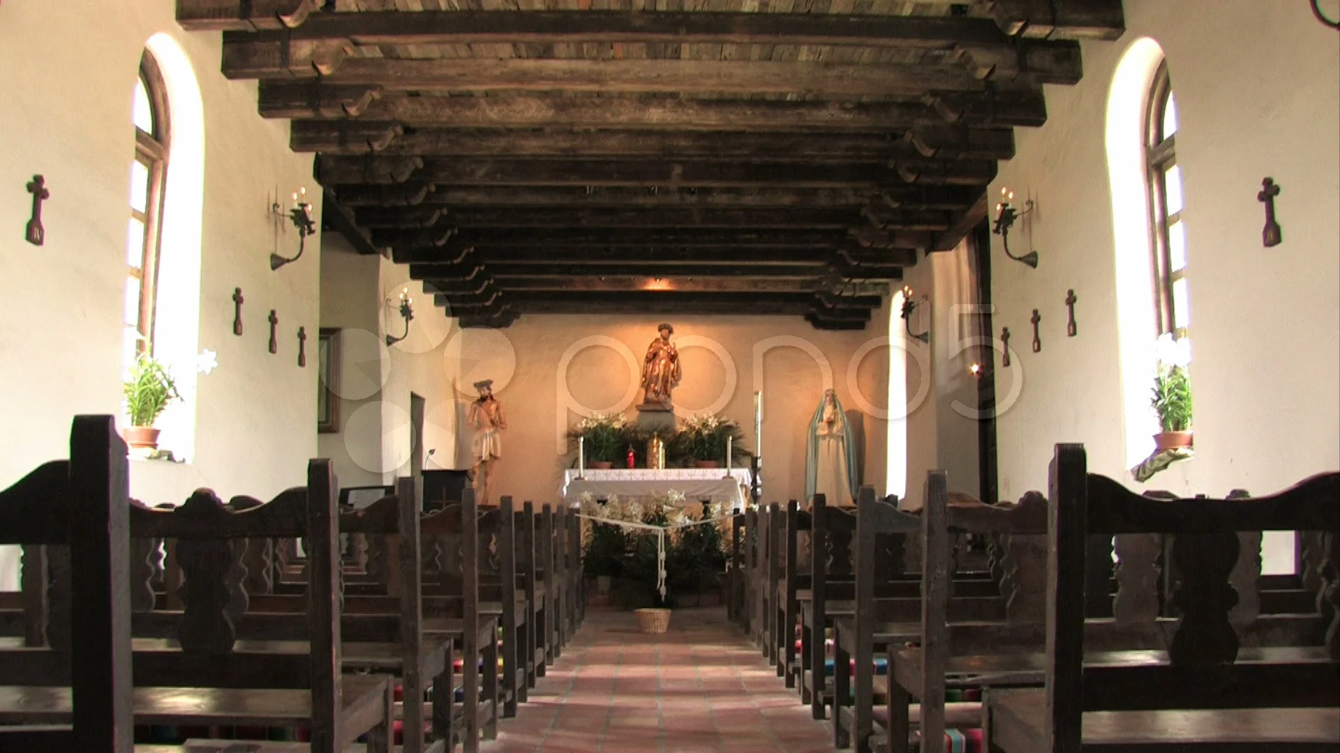 Mission Espada Inside Altar Zoom In P Hd Hi Res