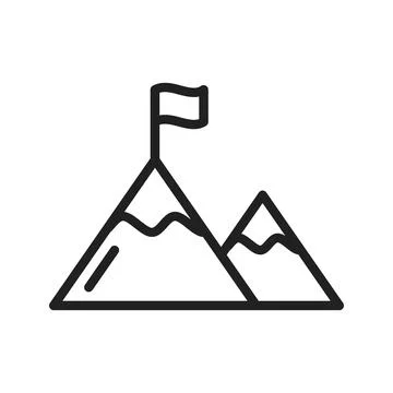 Mission Icon Image. Illustrazione stock