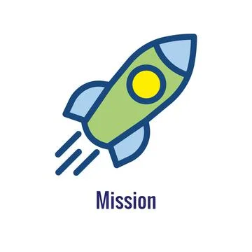 Mission icon to use with Core Values and Mission Statements Stock Illustration