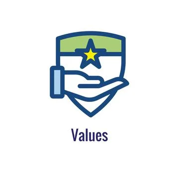 Mission icon to use with Core Values and Mission Statements Stock Illustration