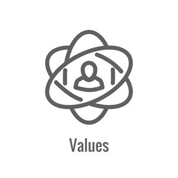 Mission icon to use with Core Values and Mission Statements Stock Illustration