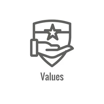 Mission icon to use with Core Values and Mission Statements Stock Illustration