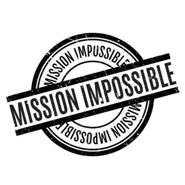 Mission Impossible rubber stamp Stock Illustration