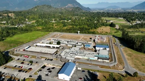 Mission Institution, Medium Security - Prison In Mission, BC, Canada. - Stock Footage 217778765