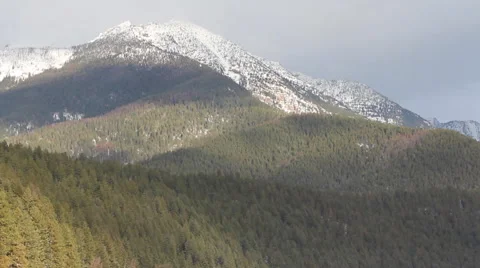 Mission Mountains Winter Video stock 60611918