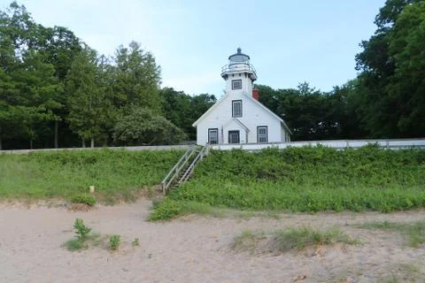 Mission Point Lighthouse Stock Photos