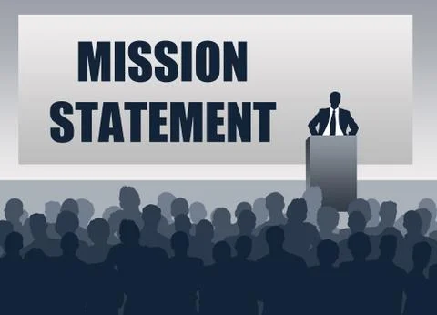 Mission statement Illustrazione stock