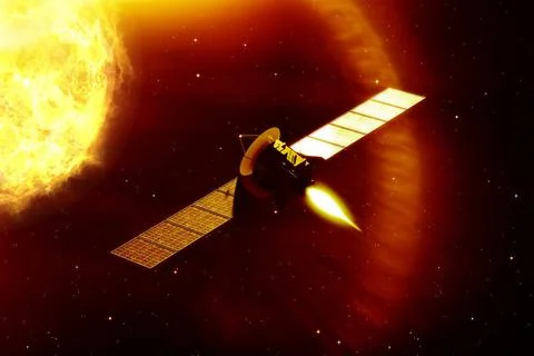 Mission to the sun 3d rendering of a mission to the sun Copyright: xZoonar... Stock Photos