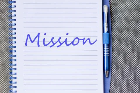 Mission text concept Stock Photos