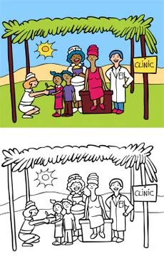 Missionaries Stock Illustration
