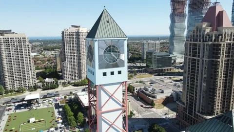 Mississauga Clocktower Stock Footage 228694092