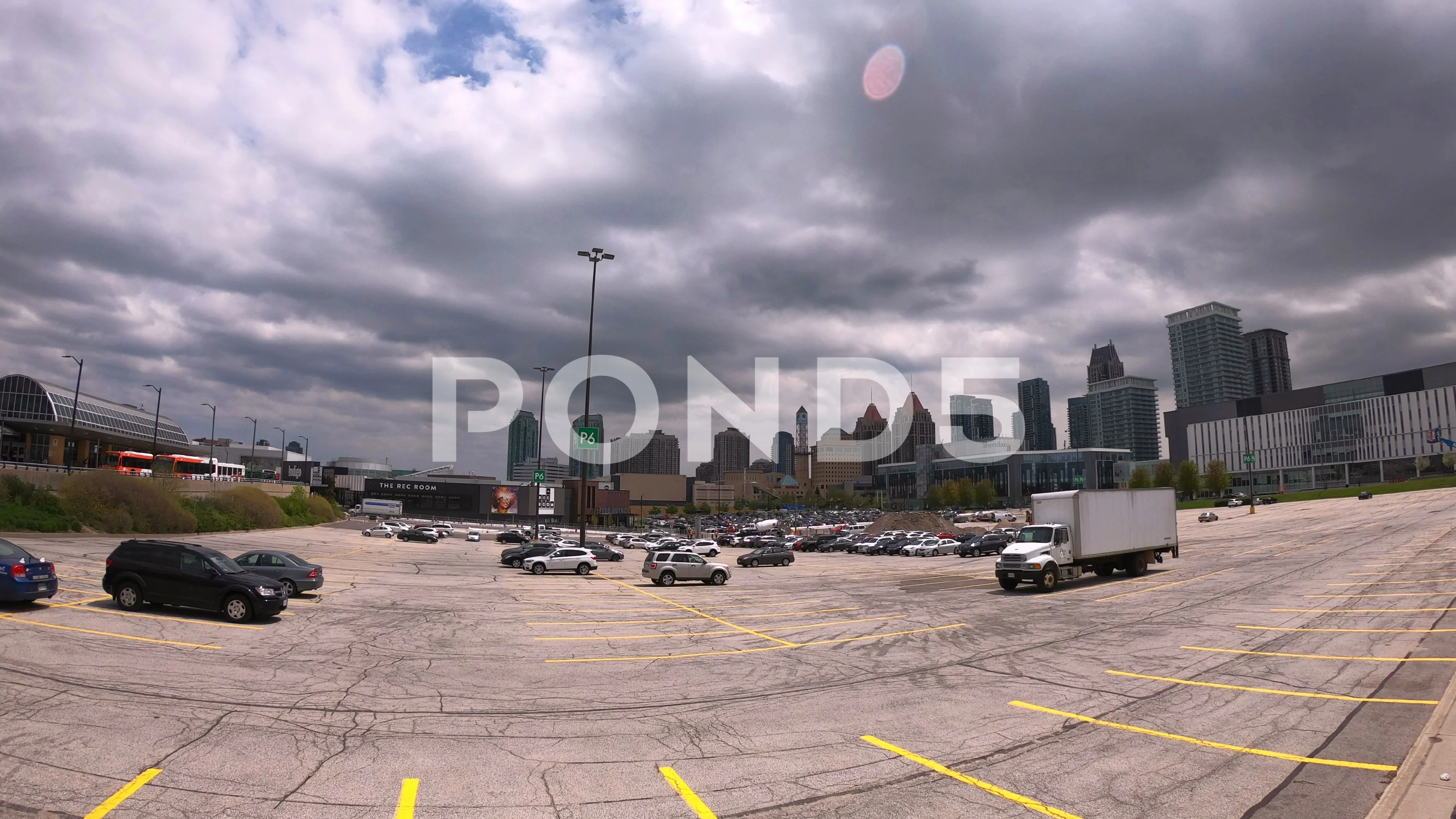 Mississauga Skyline From Square One Time, Stock Video