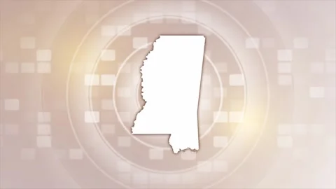 Mississippi Animated Map Stock Footage 275817726