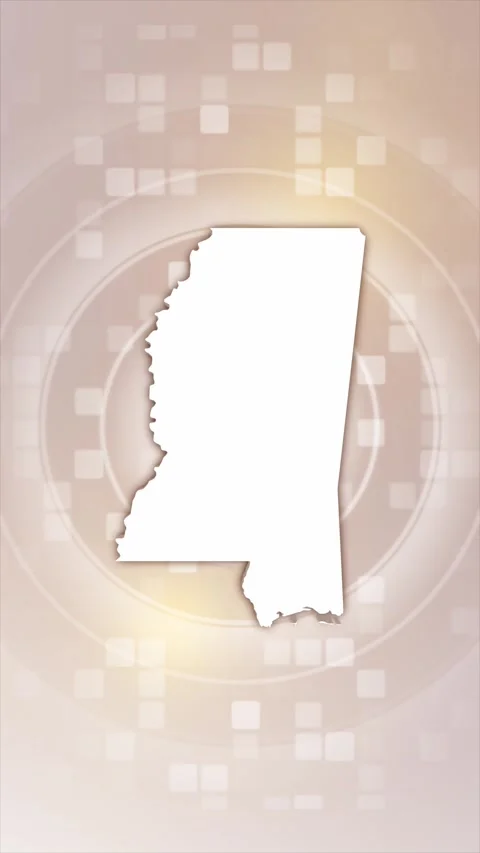 Mississippi Animated Map | Stock Video | Pond5