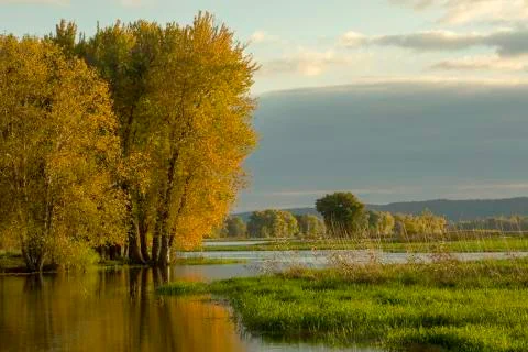 Mississippi River in Fall Stock Photos