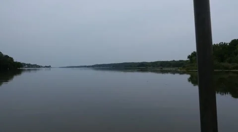 Mississippi River Pan Stock Footage 54196940