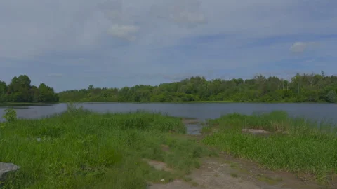 The Mississippi River in spring Stock Footage 276511857