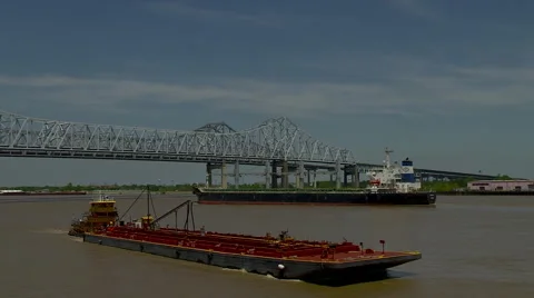 Mississippi Shipping Video stock 61284329