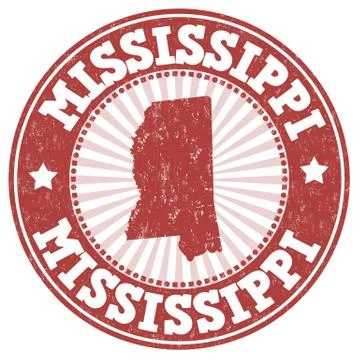 Mississippi stamp Stock Illustration