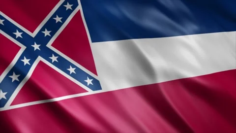 Mississippi State Flag Stock Footage 249035721