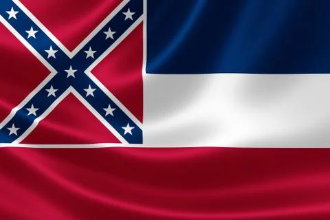 Mississippi State Flag Stock Illustration