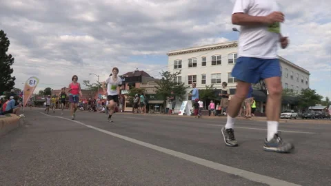 Missoula Marathon Stock Footage 182178180