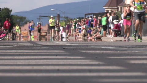 Missoula Marathon Stock Footage 182216962