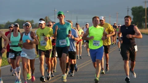 Missoula Marathon Stock Footage 184623880