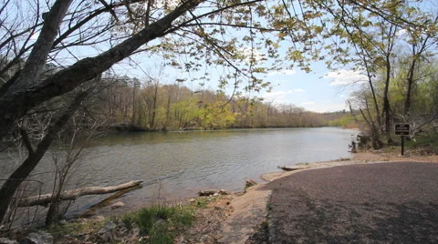 Missouri Current River in sunshine c Video stock 40640343
