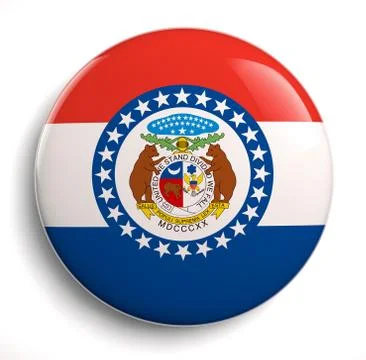 Missouri flag Stock Illustration