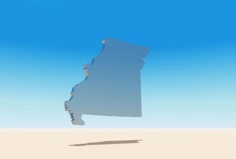 Missouri Flyby Stock Footage 102366