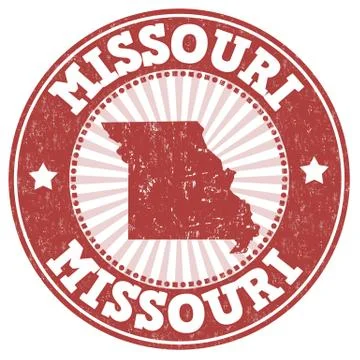 Missouri stamp Stock Illustration