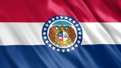 Missouri State Flag Video stock 123966103
