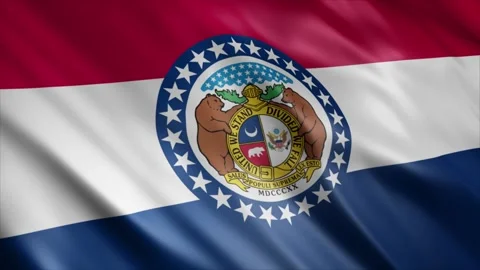 Missouri State Flag 스톡 동영상 249035729