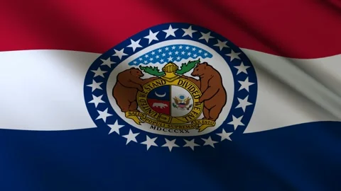 Missouri State Flag Stock Footage 276105130