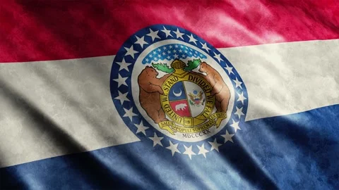 Missouri State Flag Grunge Stock Footage 249039752